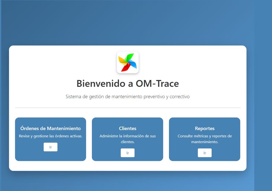 OmTrace, sistema de gestión de mantenimiento